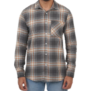 DEEN Ash Grey Autumn Check Flannel Shirt image