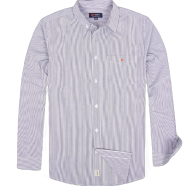 DEEN Blue Stripe Poplin Shirt 31 – Regular Fit image