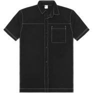 DEEN Charcoal Contrast Stitch Shirt – Regular Fit image