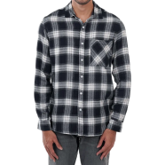 DEEN Charcoal Grey Plaid Flannel Shirt image