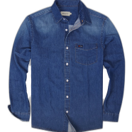 DEEN Indigo Faded Denim Shirt 15 image