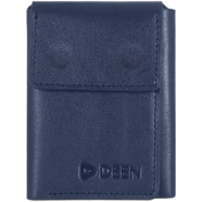 DEEN Indigo Navy Trifold Genuine Leather Wallet image