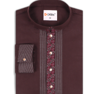 DEEN Maroon Embroidered Panjabi 06 image