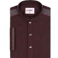 DEEN Maroon Embroidered Panjabi 14 image