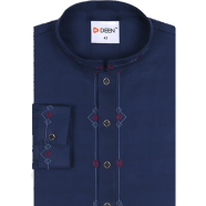 DEEN Navy Embroidered Panjabi 04 image