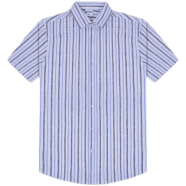 DEEN Regular Fit White Stripe Cotton Shirt image