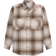 DEEN Sand Beige Plaid Flannel Shirt image