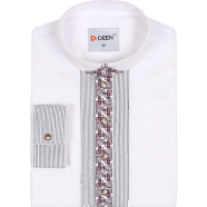 DEEN White Embroidered Panjabi 07 image