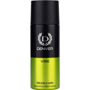 DENVER Black Code Vibe Deodorant Body Spray | Long Lasting Deodorant for Men - 150ml image