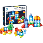 Toybliss Dige Light Magnetic DIY 34 Pcs Blocks (2203), Ages 3 Plus image