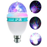 DJ LED Rotating Disco Light Bulb – Colorful Party Light for Home, Stage and Events image