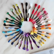 DMC Embroidery Thread Set 25 Colors for Cross Stitch image