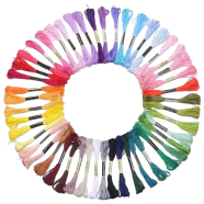 DMC Embroidery Thread Set 50 Colors for Cross Stitch Floss image