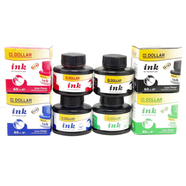 DOLLAR CALLIGRAPHY INK FOUNTAIN PEN INK BOTTLES-60.0ml 1Pec ( Available Color: Black, Red,Blue , Green) image