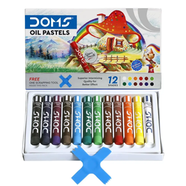 DOMS OIL PASTELS 12 SHADES image