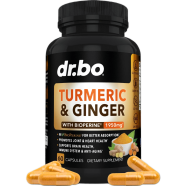 DR. BO Turmeric and Ginger With Bioperine 1950 mg-60 Capsules image
