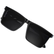DX11 Double Poly Sunglass New Trendy Look Very Stylish Black Sunglass for Men image
