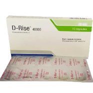 D-Rise Capsule 40000 IU 10's Strip image