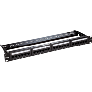 D-link 24 Port Black Cat6 UTP Loaded Patch Panel NPP-C61BLK241 image