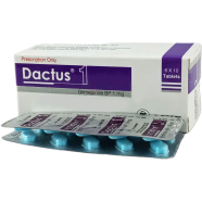 Dactus 1 mg Tablet 10's Strip image