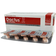 Dactus 2 mg Tablet 10's Strip image