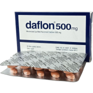 Daflon 500 mg Tablet 15's Strip image