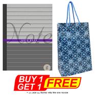 Daily Note Book (Size -9.85) with One pcs Gift Bag Big free