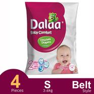 Dalaa Belt System Baby Diaper 4 Pcs (3-6kg) image