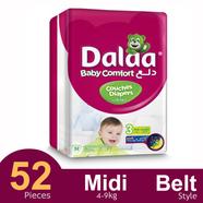 Dalaa Belt System Baby Diaper (4-9kg) 52 Pcs image