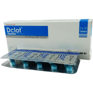 Dclot 75 mg Tablet 10's Strip image