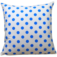 Decorative Cushion Cover Blue And White 16x16 Inch image