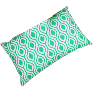 Decorative Cushion Cover Gree And White 20x12 Inch image