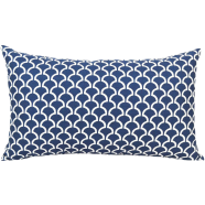 Decorative Cushion Cover, Navy Blue 20x12 Inch image