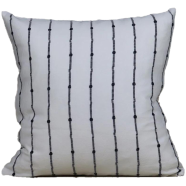 Decorative Cushion Cover, White 18x18 Inch image