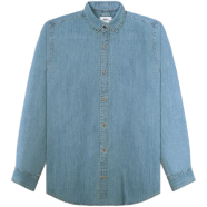 Deen Mid Blue Denim Shirt image