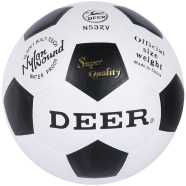 Deer Brand Football Size 5 Non-stitched Water Resistance - Black and White