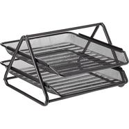 Deli 2 Tier Metal Mesh File Rack and Organizer image