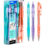 Deli Arrix Gel Pen 0.5mm Black Ink 12Pcs image