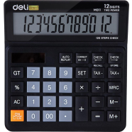 Deli Calculator Metal 12 digits with TA - EM01120 icon