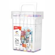 Deli Color Emotion 24 pcs Dual Tip Sketch Marker image