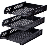 Deli Document Tray 3 Drawers-Black - E9217