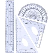 Deli 4 Pcs Math Geometry Tool image
