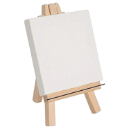 Eascan Art Mini Display Easel with Canvas Board 10x10 cm Pack Of 1 icon