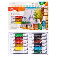 Deli Emotion Acrylic Paints 12 Color 12 Pcs image