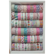 Deli Multi Designs In Per Box Washi Decorative Tape 60 Pcs Box image