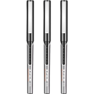 Deli Roller Ball Pen Black Ink (0.5mm) - 12Pcs image