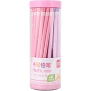 Deli S929 Pink Body 2B Pencil for school and office supply 50 pcs of pack image