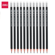 Deli Triangular Pencil - Black - HB - 12pc - E38029 image