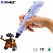 Deli Viomicia 3D Pen With LCD Display 3d Pen For Kids Adapter, Scissors, Holder, Finger Tips Protectors And Doodling Book image