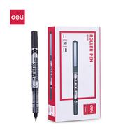 Deli Think 0.5mm Roller Ball Pen Black Ink (12 Pcs) - EQ20020 icon